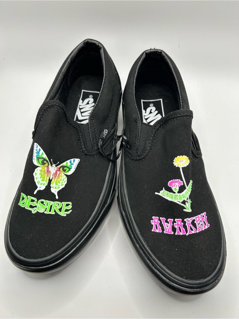 Vans classic slip on morph blackout platform NIB